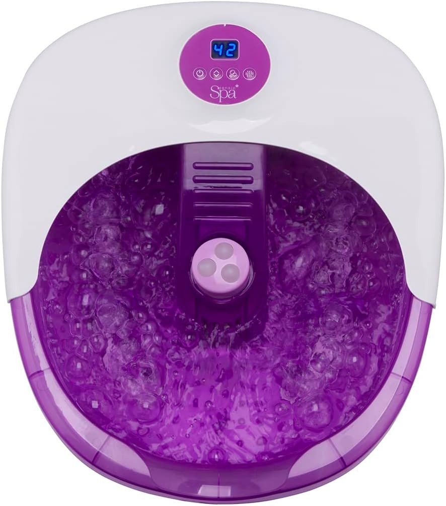 Luxury Foot Spa Massager | Digital Heat, Bubbles & Pedicure Kit