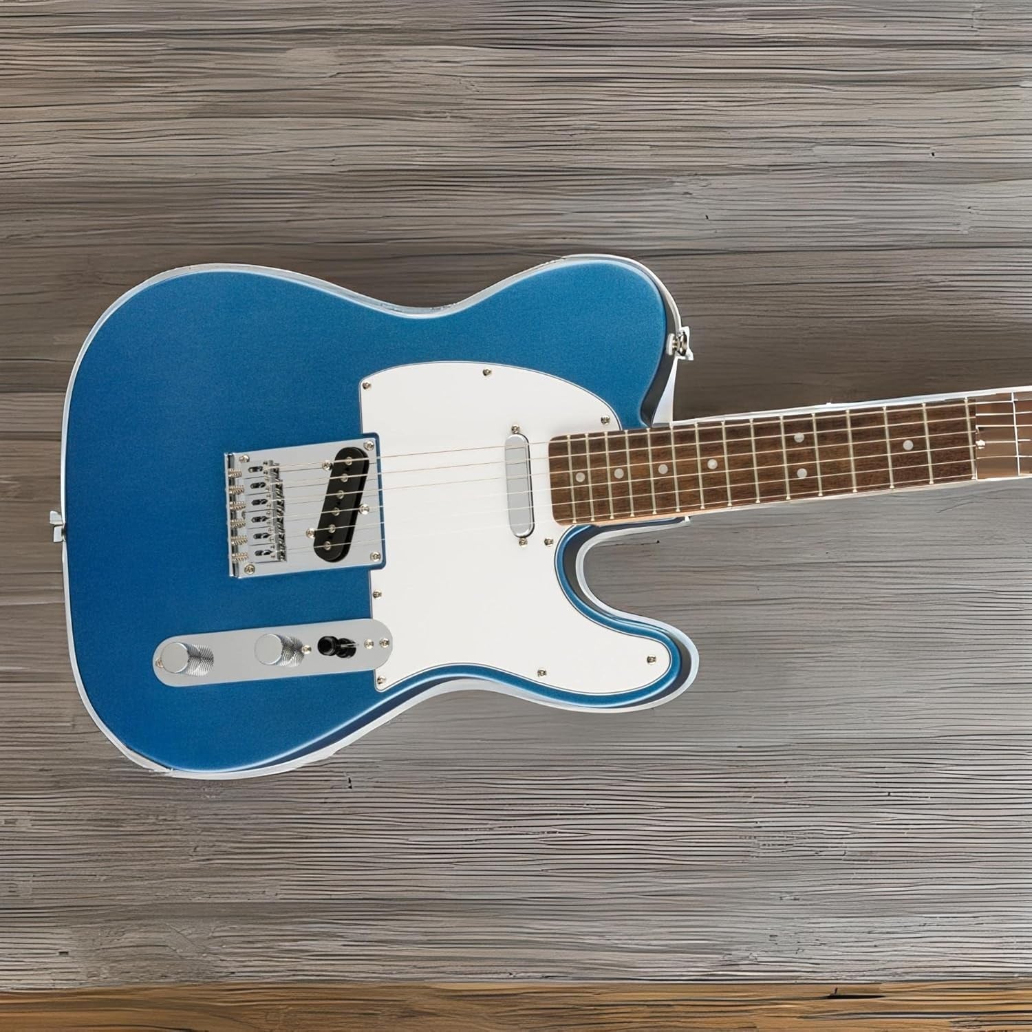 Full Size Electric Guitar Laurel Fingerboard Single Cut Blue