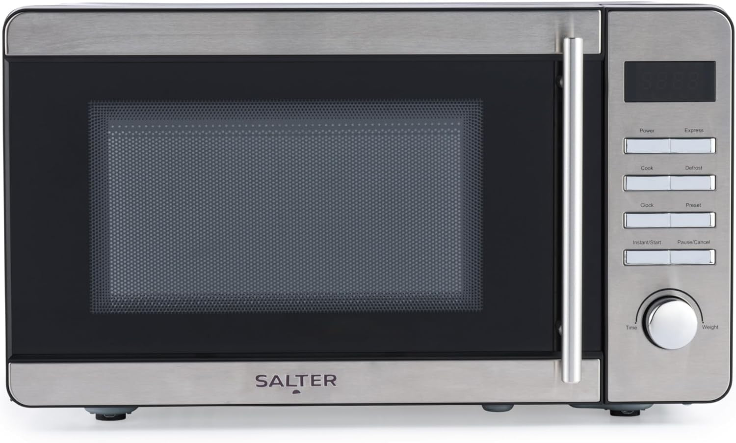 Salter EK5746 20L Digital Microwave 800W Stainless Steel, 60-Min Timer