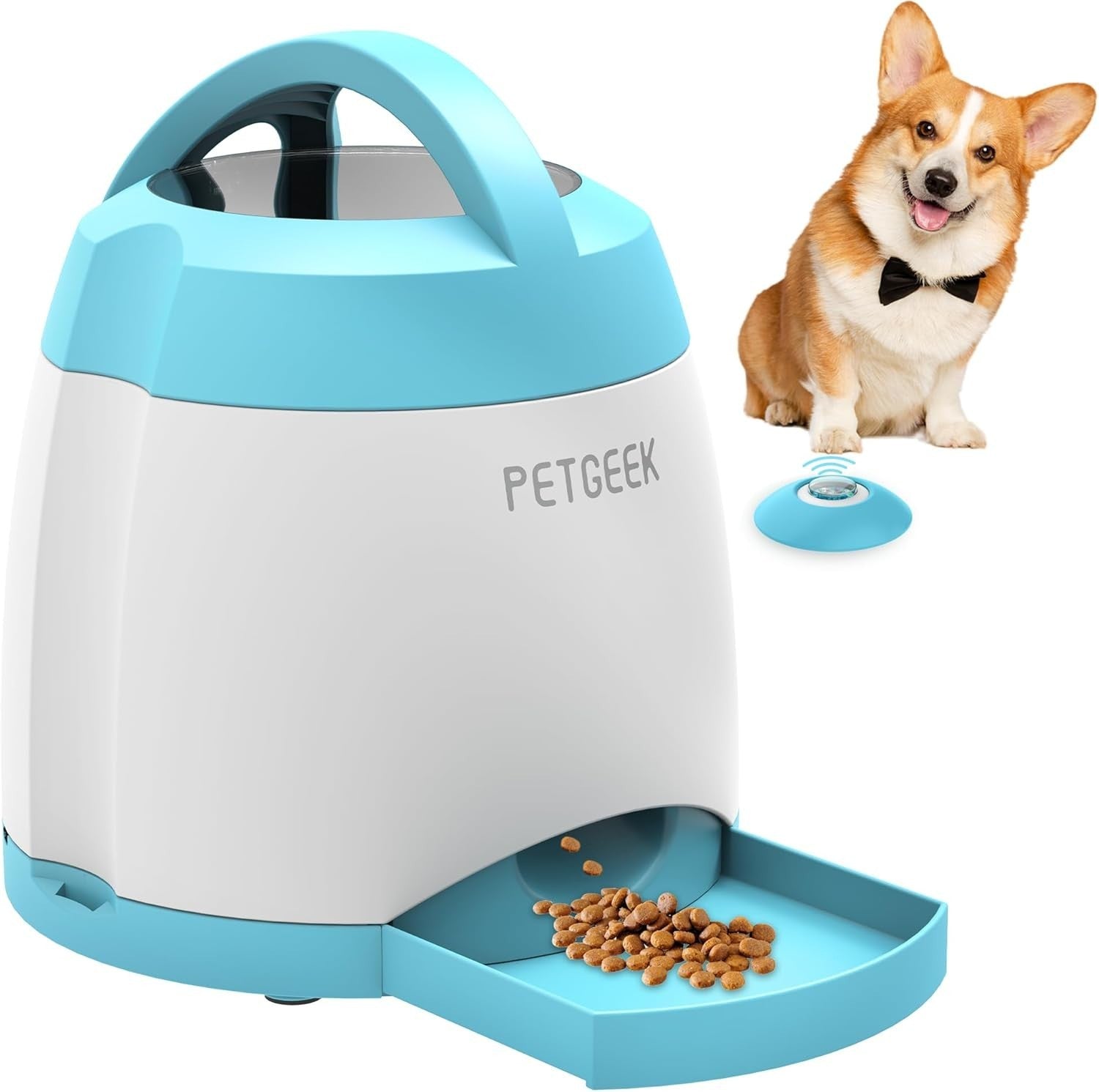Interactive Dog Treat Dispenser Puzzle Toy Remote Control Training