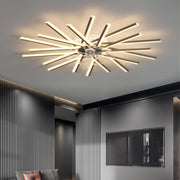 LJX 100cm Ceiling Fan with LED Light, Remote & App, 6 Speeds, Dimmable