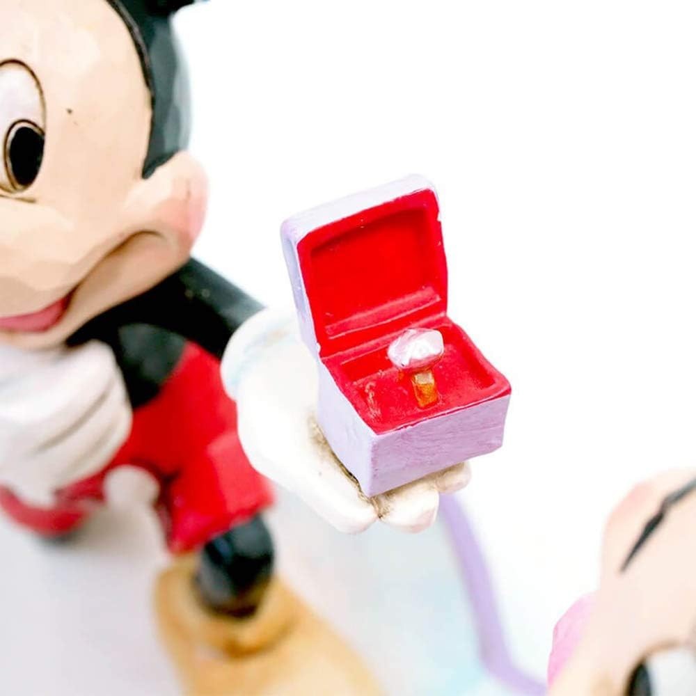 Romantic Mouse Couple Figurine Resin Ornament Proposal Scene Collectible Gift