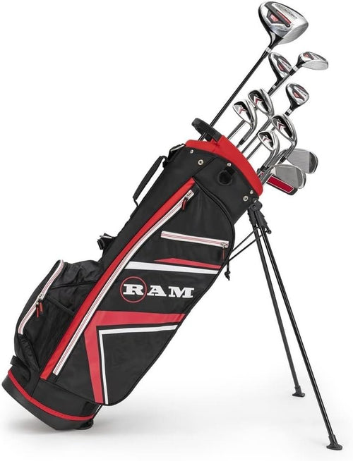 Left Hand Mens Golf Clubs Full 16pc Set Regular Flex Stand Bag Included