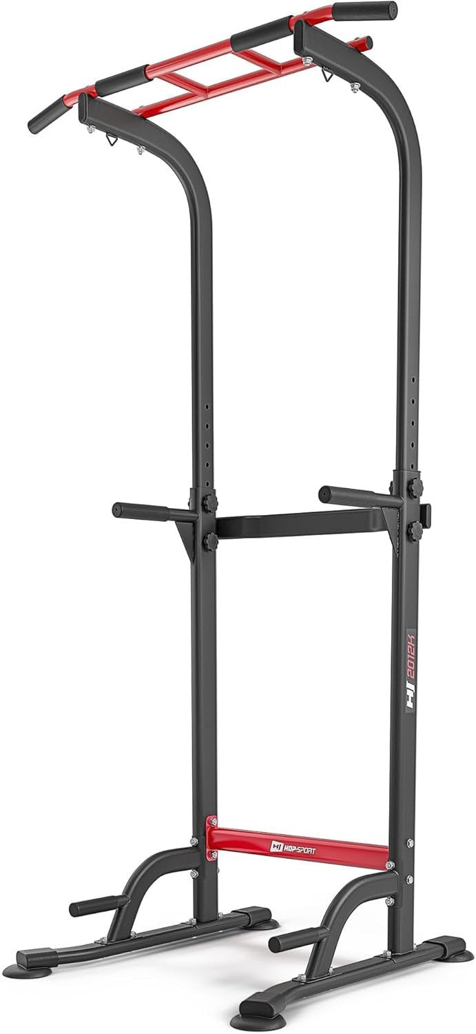 Adjustable Pull Up Dip Station Power Tower Multi-Grip Home Gym 150kg