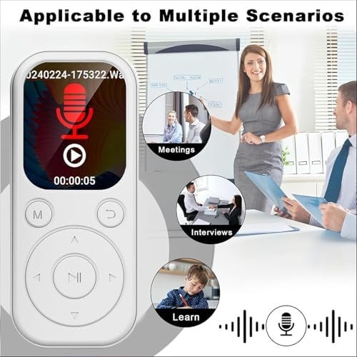 128GB MP3 Player Bluetooth 5.4 2.01" HiFi FM Recorder