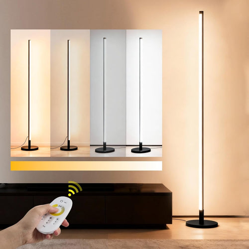 LED Floor Lamp Stepless Dimmable 3000–6000K Tall Corner Standing Light