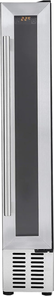 7 Bottle Slim Wine Cooler Under Counter Digital Touch Control Stainless Steel