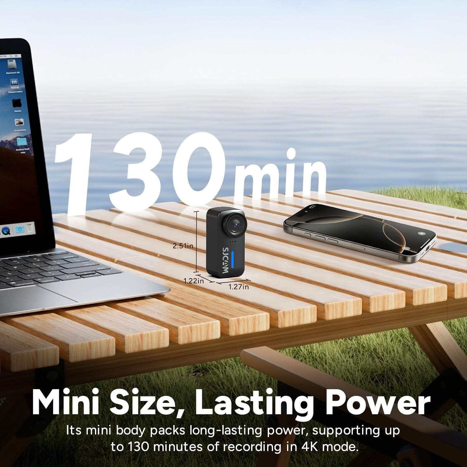 4K Mini Body Camera 170° Waterproof POV Action Cam 128GB Black