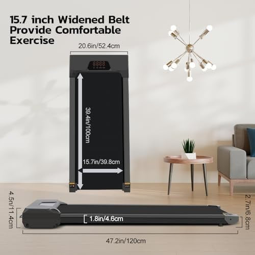 Under Desk Treadmill Home Office Portable Walking Running Machine LED Display
