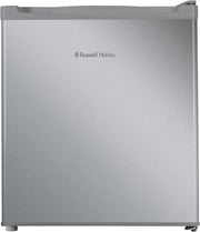 40L Mini Fridge Table Top Compact Larder Stainless Steel Silver