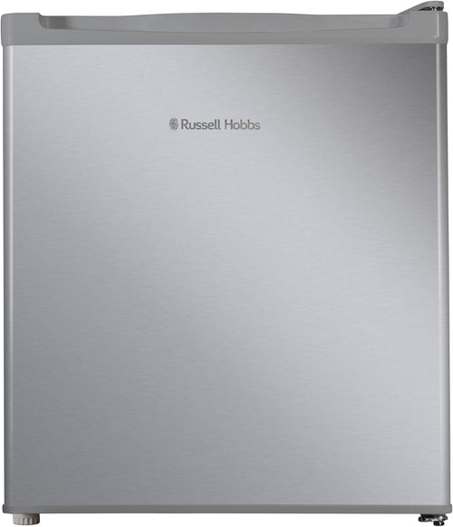 40L Mini Fridge Table Top Compact Larder Stainless Steel Silver