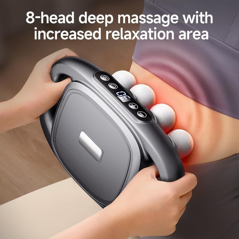 Deep Tissue Muscle Massage Gun Multi Head Fascia Relief 30 Speeds Pain Therapy