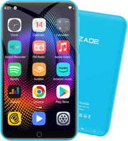 80GB Bluetooth WiFi MP3 Player Kids 4" Touchscreen Music & Video – Blue