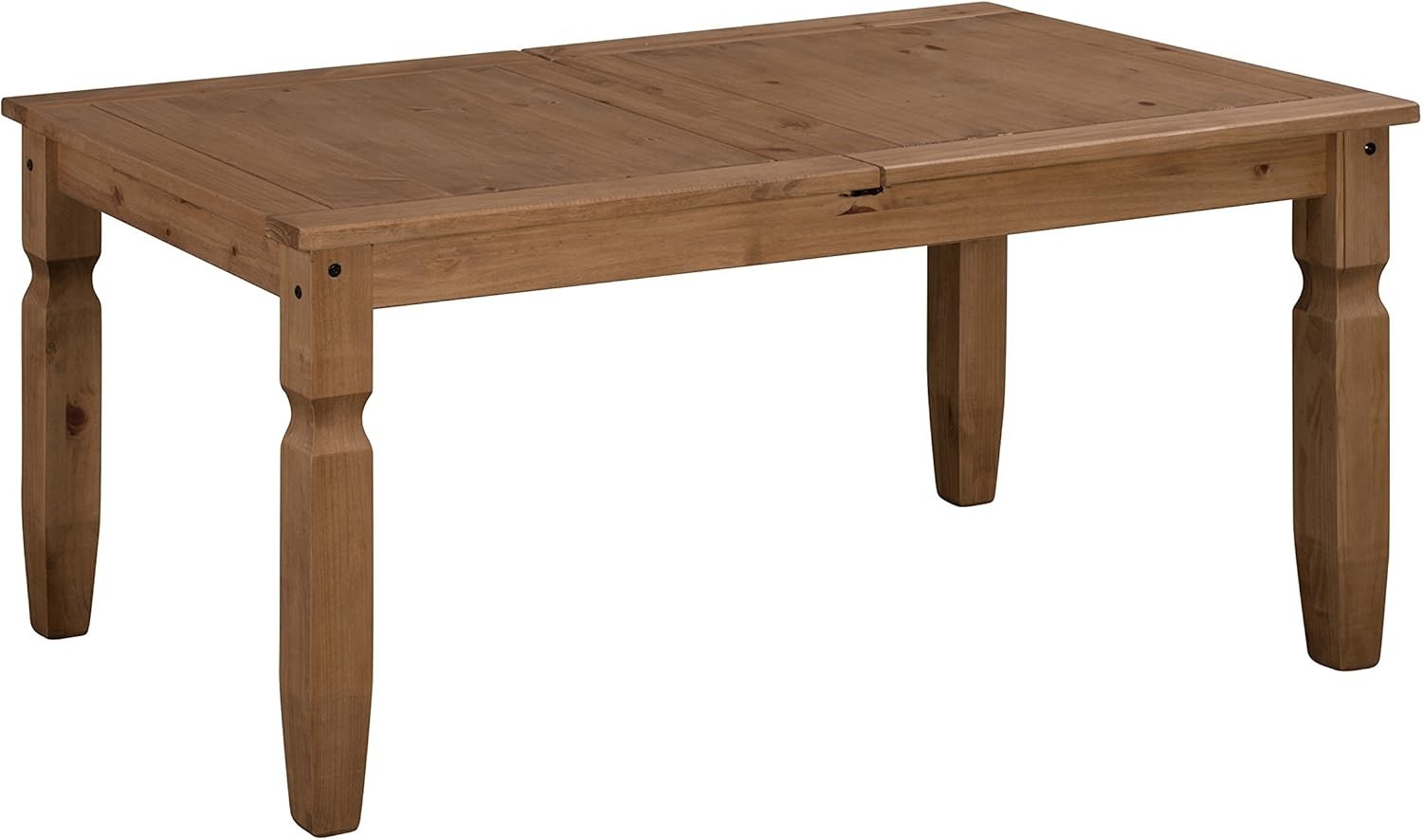 Solid Pine 6ft Rustic Dining Table & 6 Chairs - Easy Home Assembly, Antique Wax