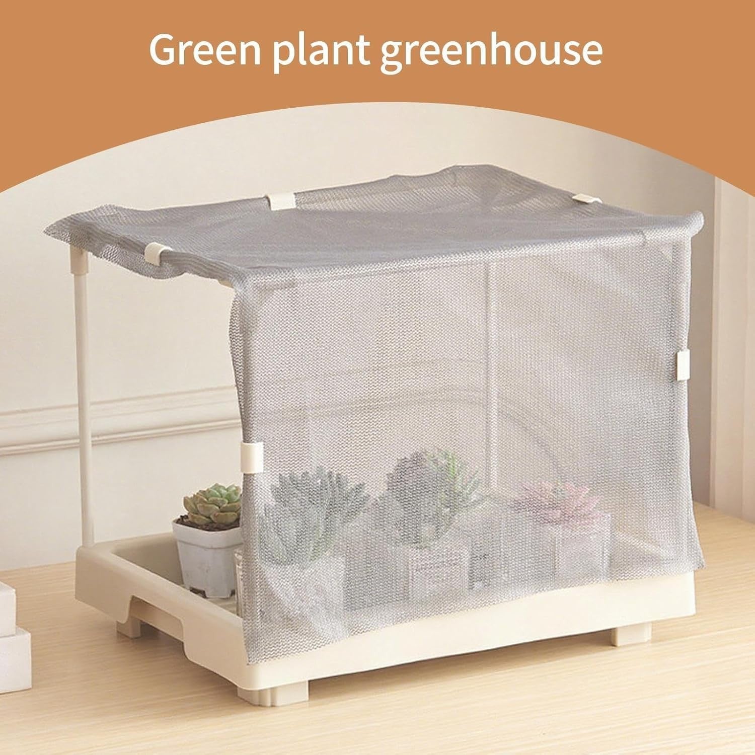 Mini Indoor Greenhouse Box 35x27x7cm Frost Protector for Balcony & Plants