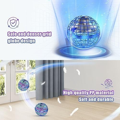 Flying Orb Ball Toy 2025 RGB Hover Spinner UFO Boomerang Drone Gift for Kids