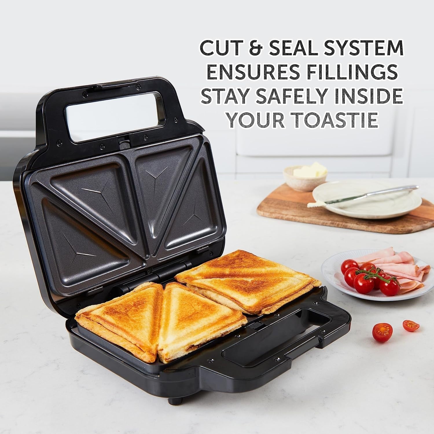 3 in 1 Snack Maker 350W Deep Fill Toastie Waffle Panini 30.7cm