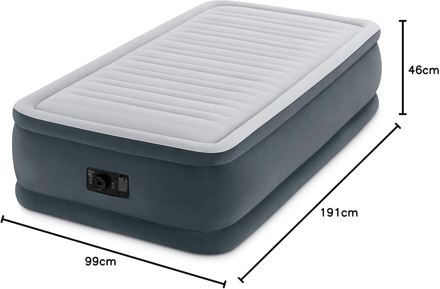 Inflatable Twin Air Bed Elevated Mattress Extra High Comfort Portable