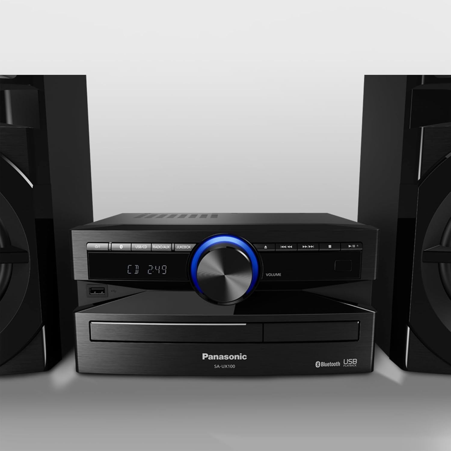 300W Bluetooth Hi-Fi System with CD USB FM Radio – Deep Bass Stereo