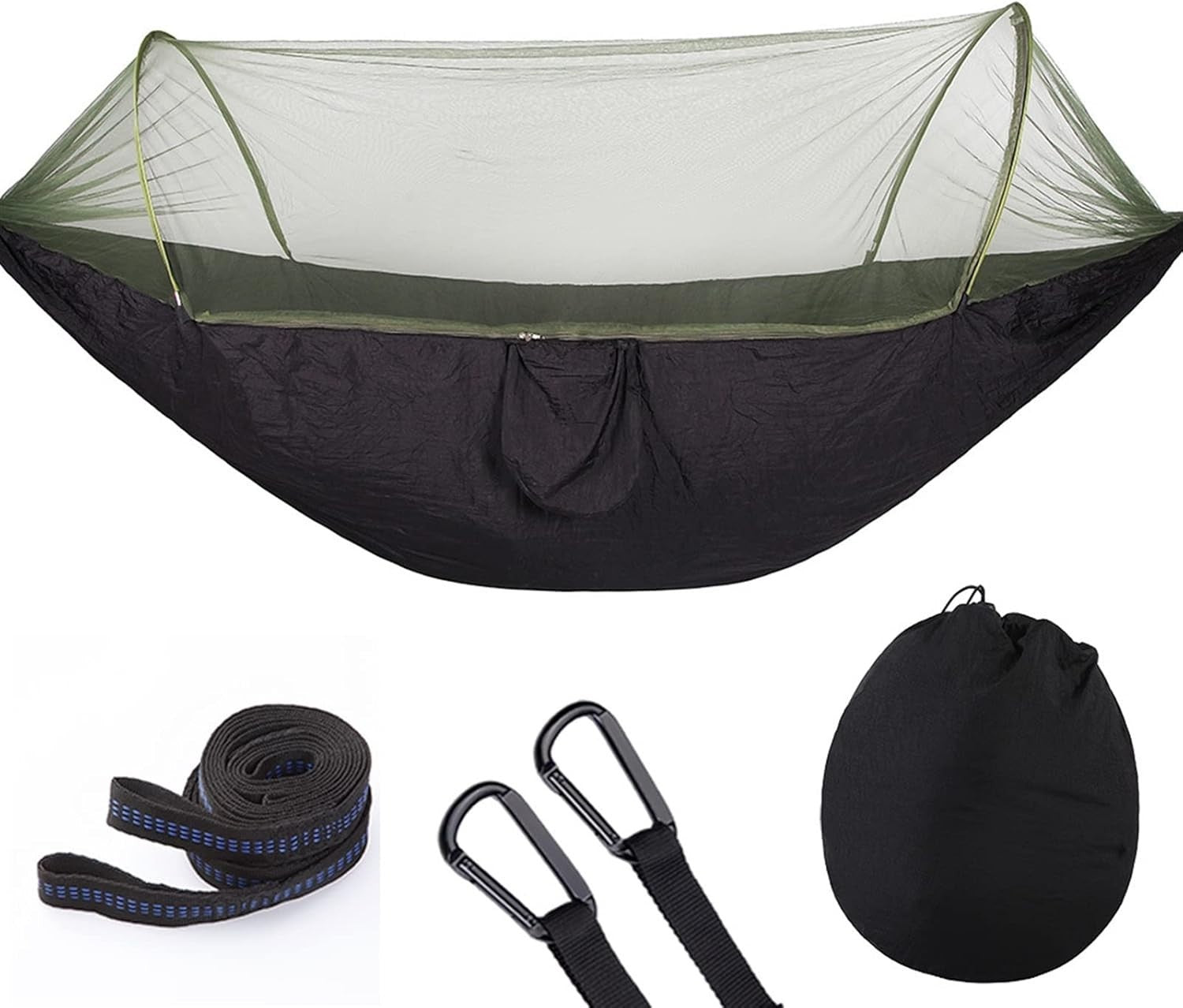 Camping Hammock with Mosquito Net | Automatic Pop-Up | Portable Nylon 290cmx140c