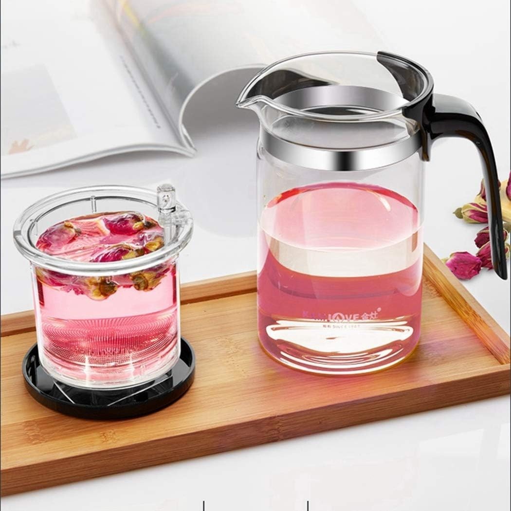 500ml Glass Teapot with Removable Infuser Borosilicate Tea Pot Lid