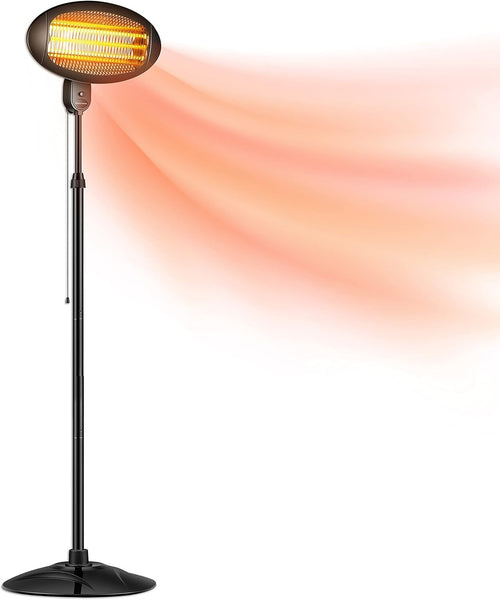 Outdoor Quartz Patio Heater 2000W Waterproof Radiant Heat | Fast Warmth