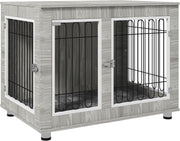 XL Indoor Dog Crate Furniture with Cushion | Large Dog Kennel & Side Table, 106c