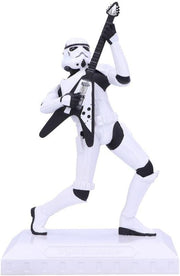 Rockstar Stormtrooper Figurine 18cm Resin Guitar Statue Collectible Home Decor