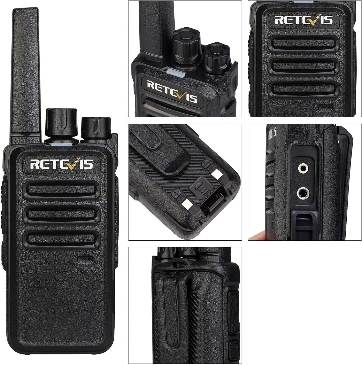 PMR446 Walkie Talkies 20 Pack Rechargeable VOX 16CH Long Range Radio