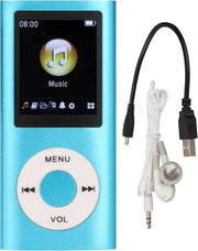 64GB MP3 Player Blue Bluetooth HiFi 1.8" LCD Speaker