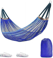 Lightweight Camping Hammock Portable Parachute Nylon 400lb Load w/ Tree Straps