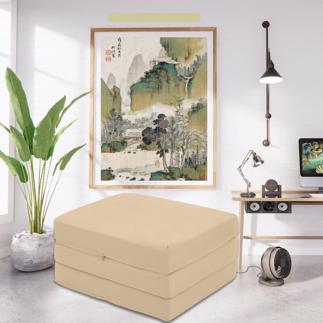 Foldable Foam Futon Bed Chair for Adults Kids | Compact, Portable, Multiuse
