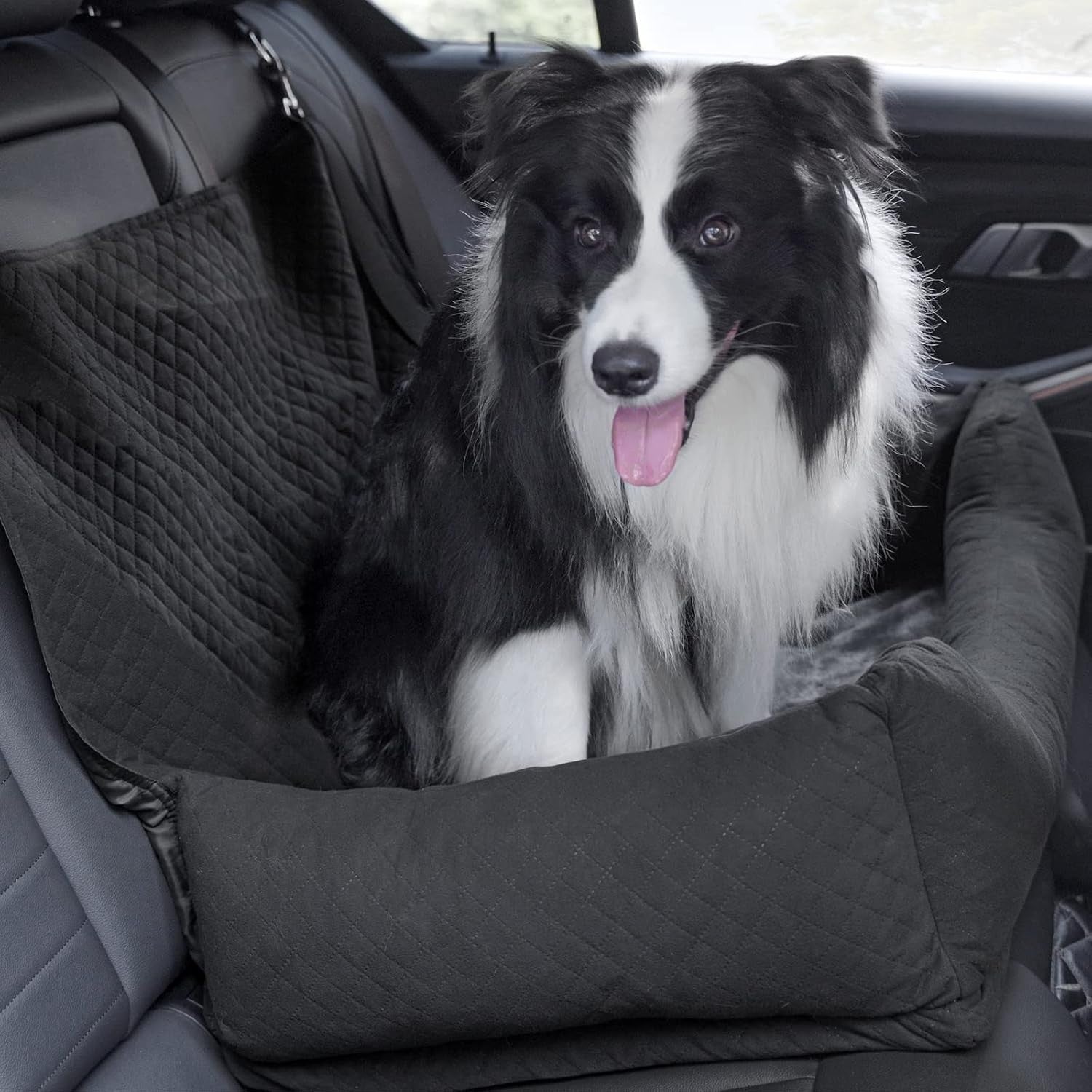 Large Dog Car Seat Bed Booster Travel Carrier Washable Safety Leash