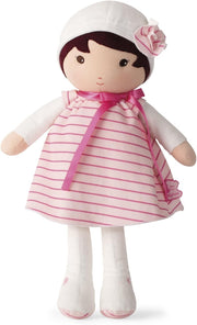 40cm Soft Velvet Baby Doll Striped Dress Cuddly First Doll Gift for Kids