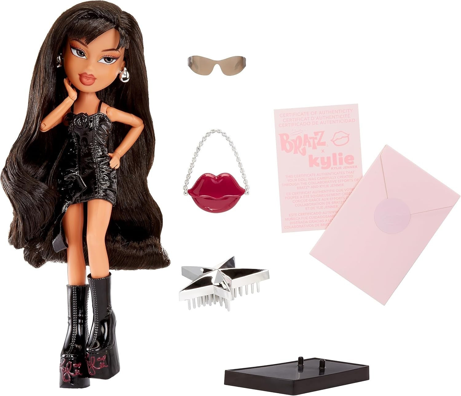 Celebrity Daytime Fashion Doll Patent Dress Platform Boots Display