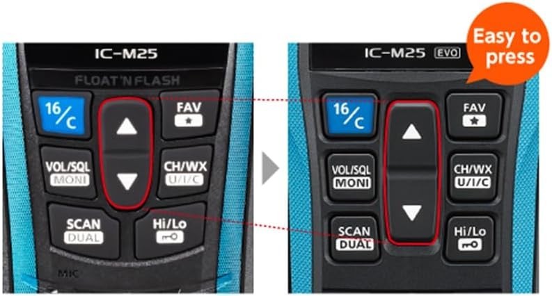 Marine VHF Radio Waterproof Floating USB-C Handheld Sailing Safety