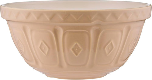 4.5L Ceramic Mixing Bowl 29cm Embossed Woodland Design Grey