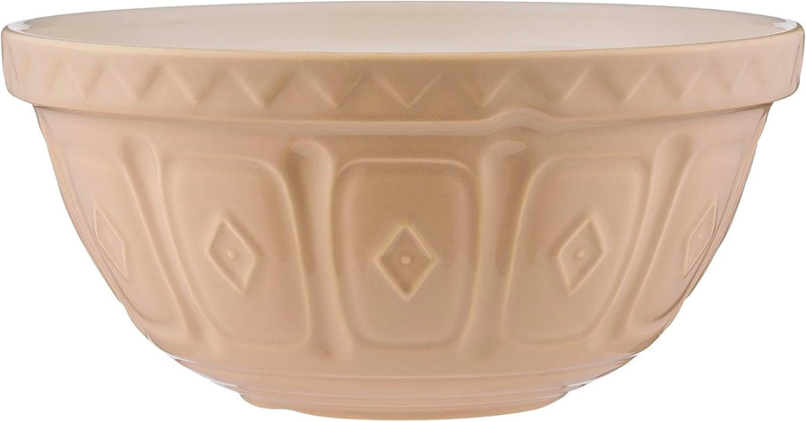 4.5L Ceramic Mixing Bowl 29cm Embossed Woodland Design Grey