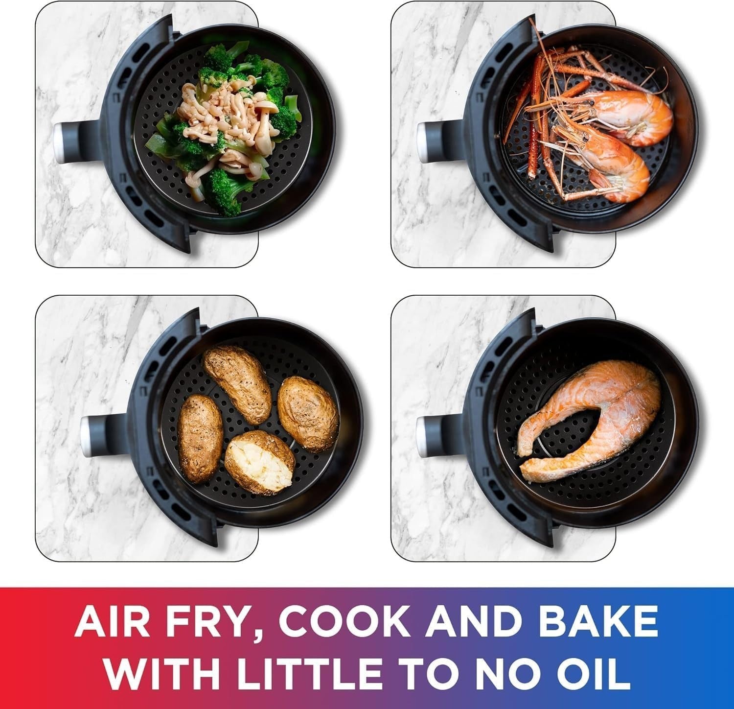 3.6L Digital Air Fryer | Compact Small Air Fryer | 7 Presets | Touchscreen