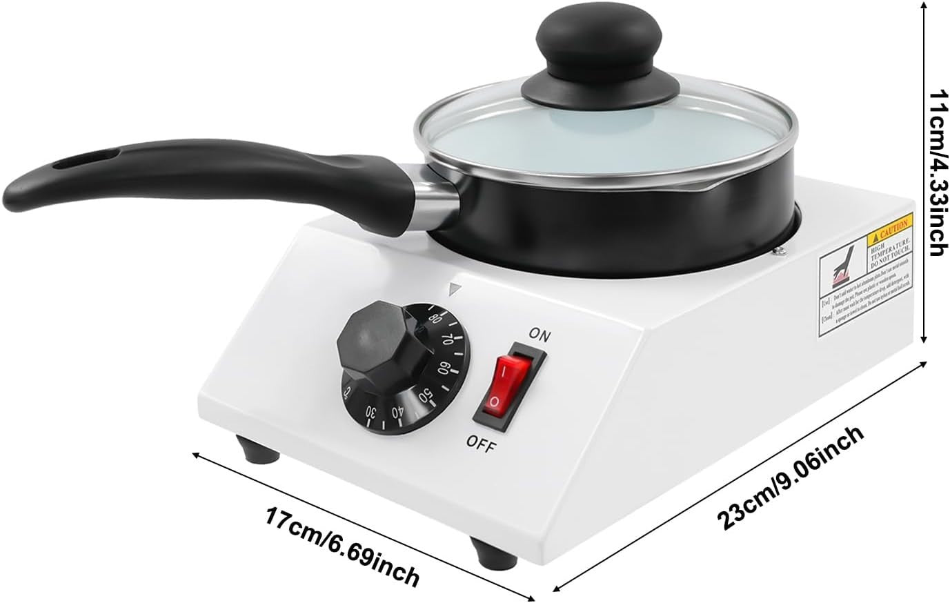 Electric Chocolate Melting Pot 1kg Tempering Machine Fondue Warmer