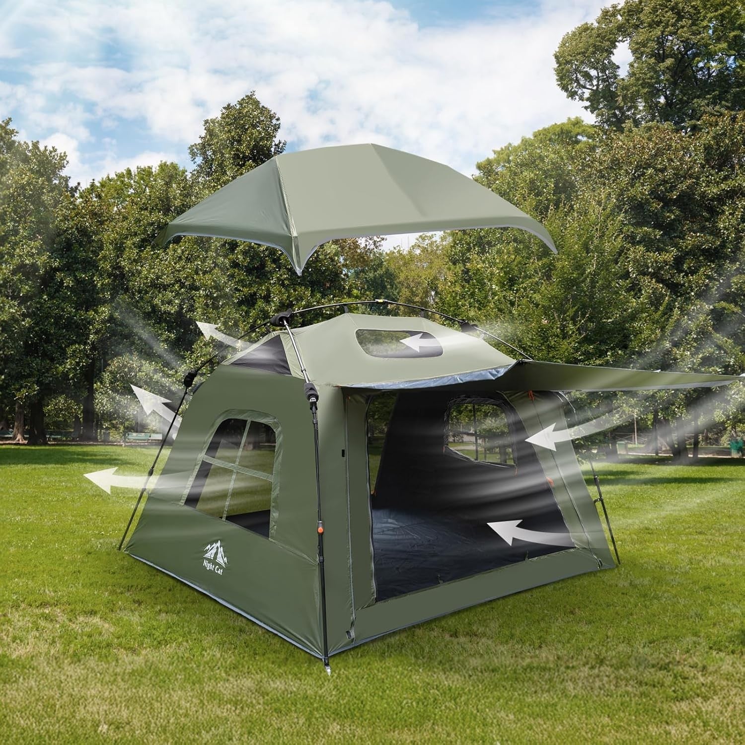 Pop Up Camping Tent 1-4 Person Waterproof Festival