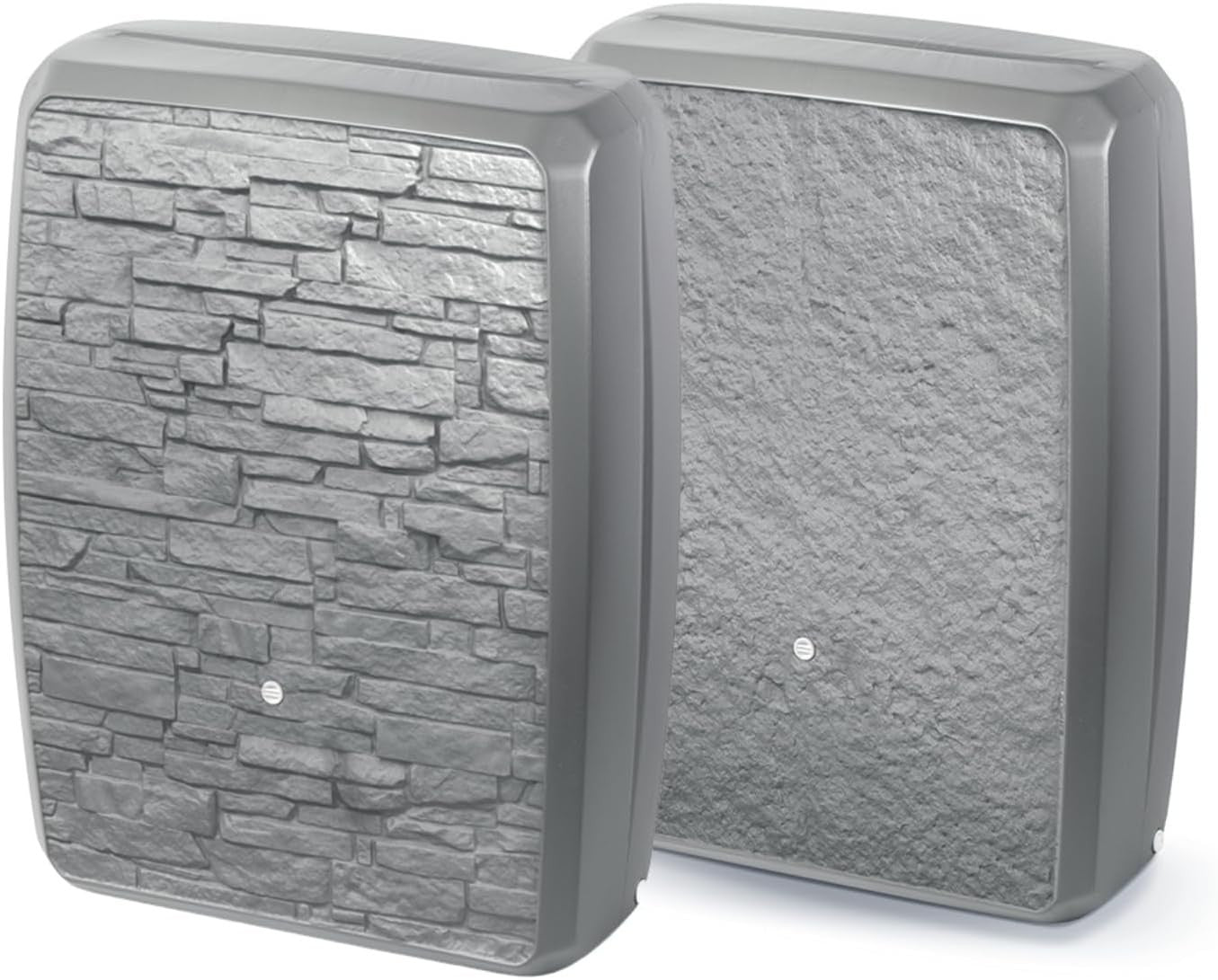 250L Grey Textured Slate Effect Water Butt Tank Large Garden Rain Collector