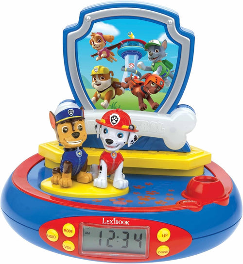 Kids Projector Alarm Clock Night Light Ceiling Time Display Sound