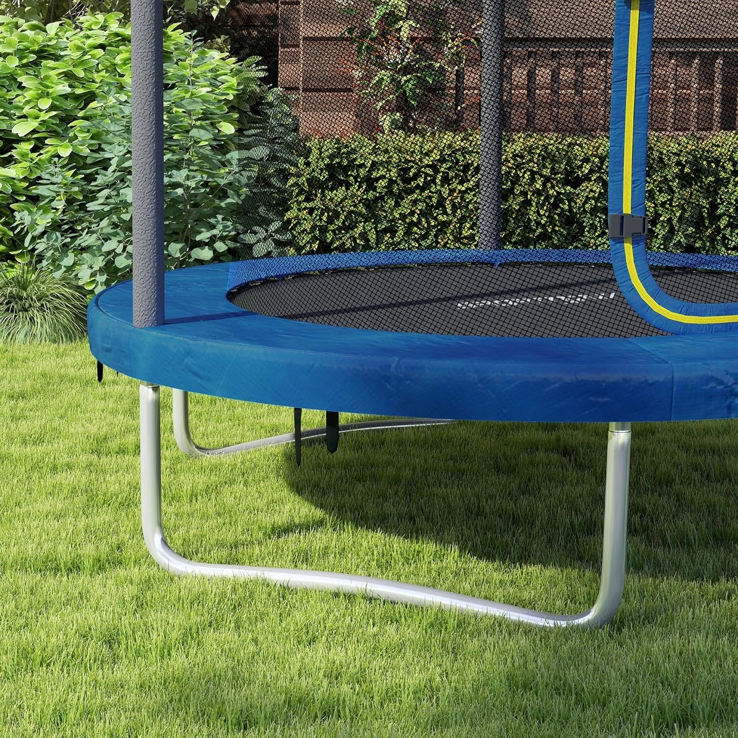 6FT Outdoor Trampoline Safety Enclosure Steel Frame Jump Mat 80KG