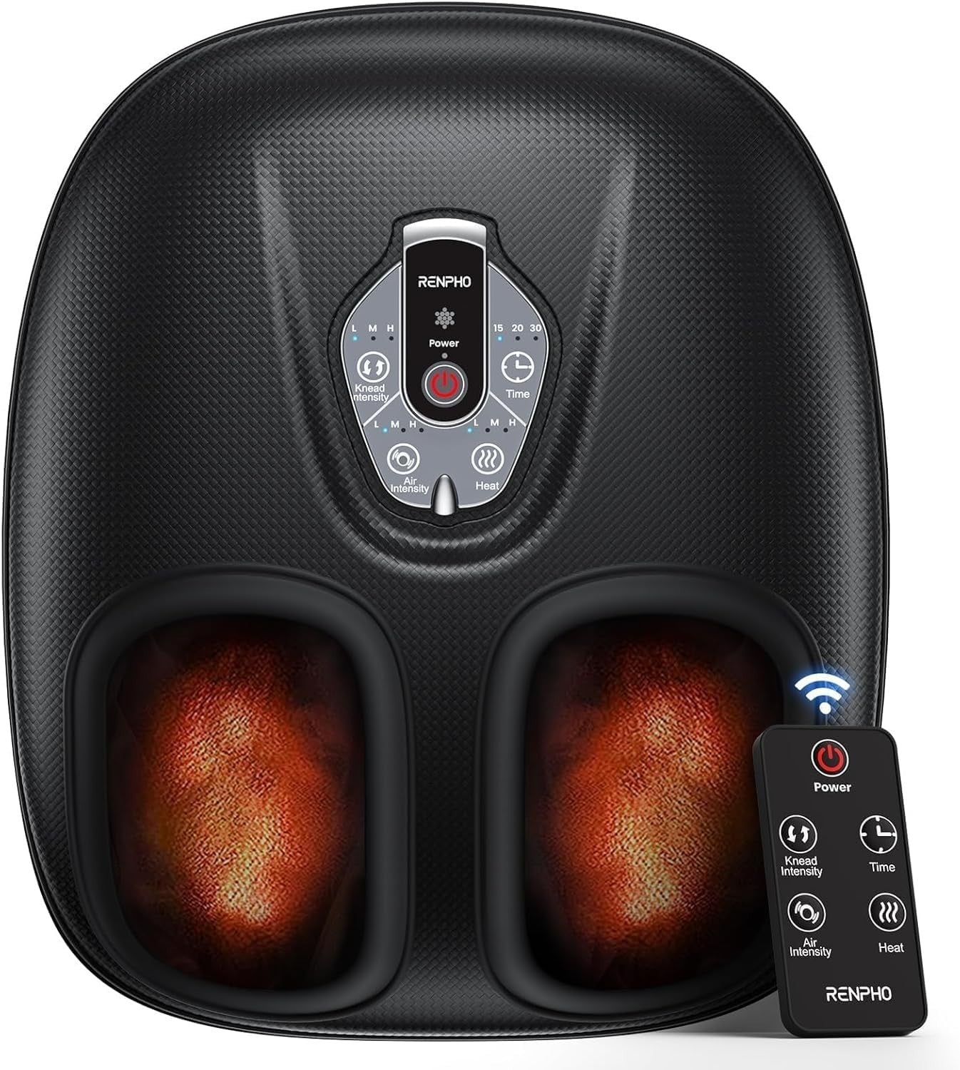 Heated Shiatsu Foot Massager Plantar Fasciitis Relief Remote Control