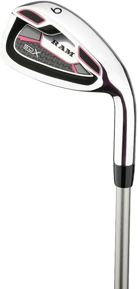 Left Hand Girls Junior Golf Club Set Ages 9–12 Graphite Stand Bag Pink