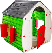 Grey Roof Kids Wendy House Garden Play Tent Indoor Outdoor Fun