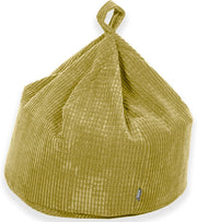 Kids Corduroy Bean Bag Chair Soft Filled Seat - Bedroom Playroom Lounger