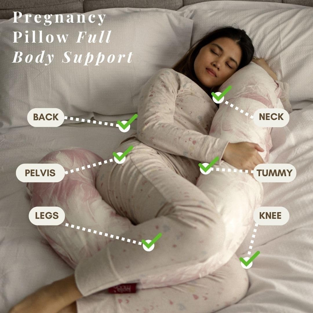 Pregnancy Pillow Full Body 3 in 1 Adjustable Maternity Nursing Support