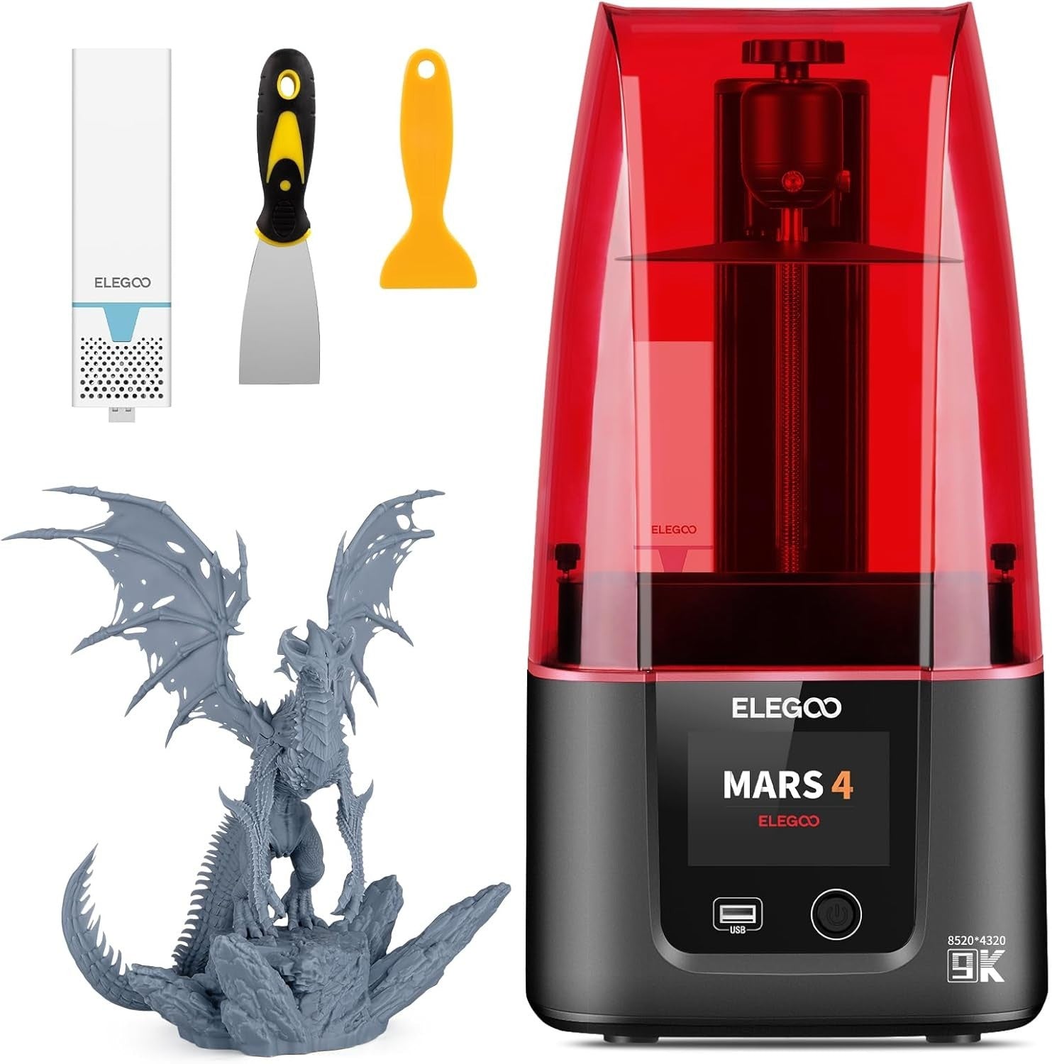 9K Resin 3D Printer 7'' Mono LCD High Precision MSLA Desktop